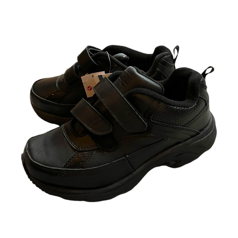 NWT DREW brand Paige black Velcro closure shoes leather uppers
